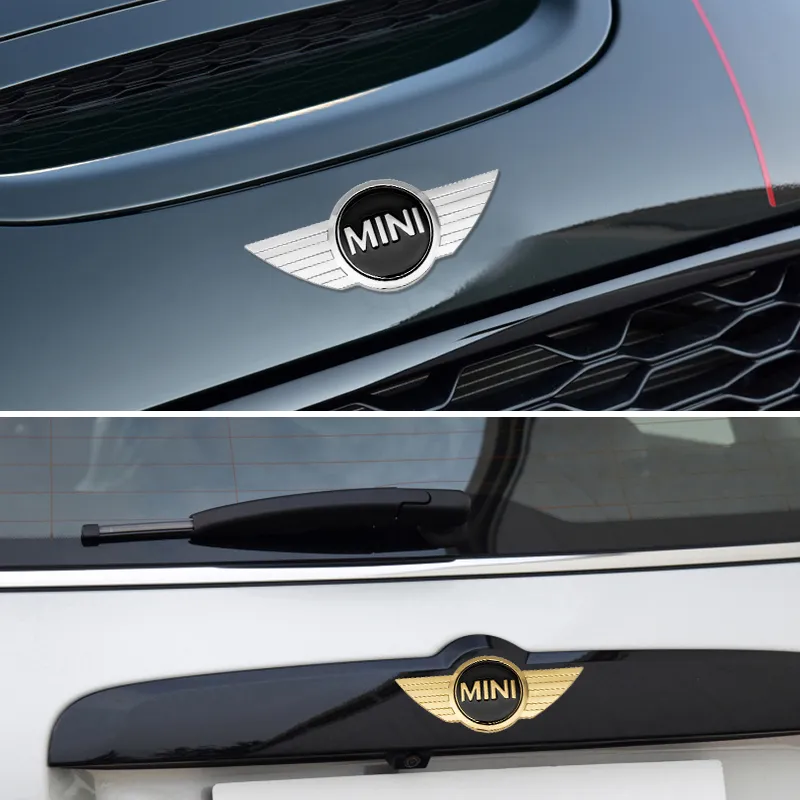 Metal 3D S Logo Front Grille Emblem & Rear Badge Sticker – For Mini Cooper ONE S JCW R56