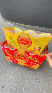 KHAY THUYỀN HÌNH THỎI VÀNG – ĐỰNG QUÀ TẾT SANG XỊN