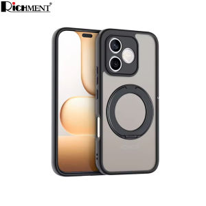 RICHMENT 360° Rotating Magnetic Kickstand Stand Phone Case Frosted Transluce for Honor 600/ Honor 600 Pro /Honor 600 Lite