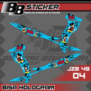 STICKER PREMIUM BISA HOLOGRAM Striping Jupiter Z Burhan Sticker Striping Jzb 49