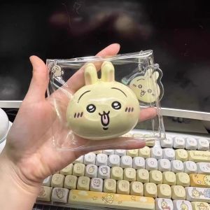 Anime Cartoon Kawaii Chiikawa Hachiware Usagi Soft Plush Doll Imitation Silicone Stress Relief Sensory Fidget Decompress
