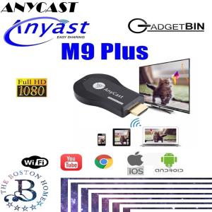 Original Anycast  M9 Plus HDMI WIFI Display  Google ChromeGoogle Home Android Screen Mirroring Cast Screen AirPlay DLNA MiracastrPlay DLNA Miracast（Black）