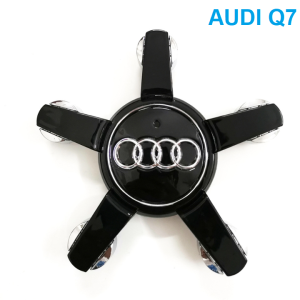 Logo chụp mâm lazang bánh xe ô tô Audi Q7 chất liệu nhựa ABS cao cấp mã hàng Q7