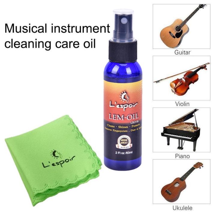 PLAYOU 60ml Lespoir Lemon Oil for Guitar Fretboard Cleaning Polishing