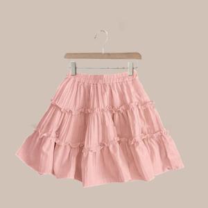Chân váy nữ dáng lửng 3 tầng chất đũi sần có quần lót trong không lộ 7 màu trơn mã 01 [ Shop Phát Tài 90 ]