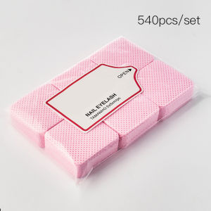 540 Pcs Nail Polish Remover Cotton Wipes UV Gel Tips Remover Cleaner Paper Pad Manicure Tool Paper Wipes Nails Polish Wraps