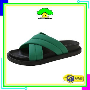 MI-S61 Sendal Silang Wanita Kekinian / Sendal Korea Anti Licin / Sandal Tali Silang Karet Wanita