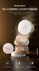FOCALLURE Oil-Control Loose Powder Face Waterproof Long-lasting Natural Powder Non-Cakey Translucent Silky Smooth Setting Powder #PerfectBase