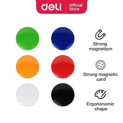 Deli Magnet Papan Tulis 30Mm(Assorted) 6pcs.box E7825