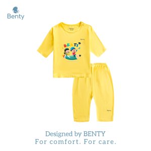 Bộ quần lửng áo lửng cài vai BENTY BT033 chất vải mềm mịn đồ bộ trẻ em cao cấp cho bé trai bé gái