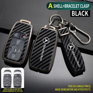 For Mercedes Benz AMG W205 W205C W210 W211 W124 W202 W204 CLA GLA GLK Remote Car Key Case Cover Metal Key Fob Shell