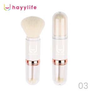 HAYYLIFE Portable Telescopic 4pcs Brush Makeup Set Travel Kuas Set eye shadow/highlight/nose brush HL-BCB512