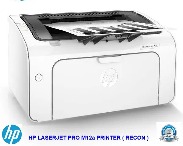 HP LASERJET PRO M12A PRINTER ( RECON / REFURBISH / USED ) -- 3 MONTH WARRANTY