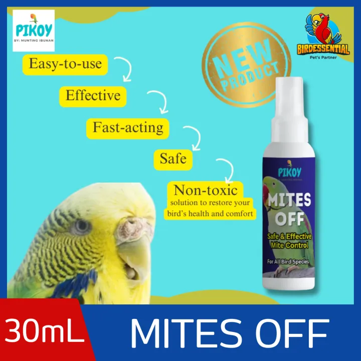 Mites Off PIKOY Mites Off 30ml for Scaly Face and Leg Mites in Birds, Parrots ...
