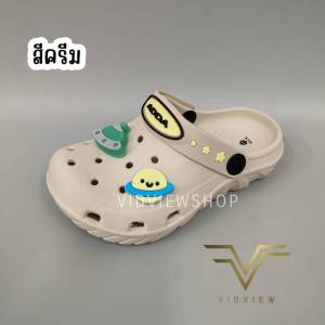 VIDVIEW รองเท้าหัวโตเด็ก Adda 54U14 เบอร์ 28-35 แบบสวม พร้อมตัวติดรองเท้า