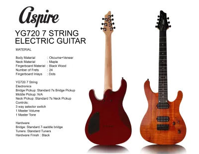 Aspire YG720 7-String and 8-String Electric Guitar