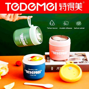 TEDEMEI Kotak Cangkir Soup Sup Cup Tempat Makan Anak Tahan Panas Thermal Lunch Box Jar BPA Free