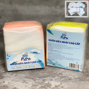 Combo 20 -10Cái Khăn sữa cho bé sơ sinh gạc Nhật siêu mềm 4 lớp 25x28