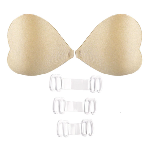 Phụ Nữ Của Áo ngực dán Dính Vô Hình Strapless Backless Brassiere hình trái tim silicon miếng dán ngực Cho Váy Cưới
