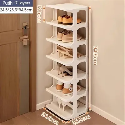 ✯BISA COD✯ Rak Sepatu Susun Tempat Sepatu dan Sandal Sepatu 4/5/6/7/8/9 Susun Plastik Shoe Organizer