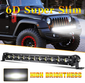 CO LIGHT Thanh Đèn LED Siêu Sáng Thanh Đèn Led Combo 6D 8-32Inch Cho Xe Tải Lada 4X4 SUV ATV Niva 12V 24V Đèn Lái Xe Ô Tô