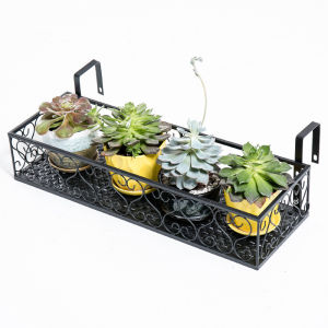 SG Flower Pot Plant Rack HDB/CONDO Corridor Balcony Flower pot Stand Hanging Metal Railing