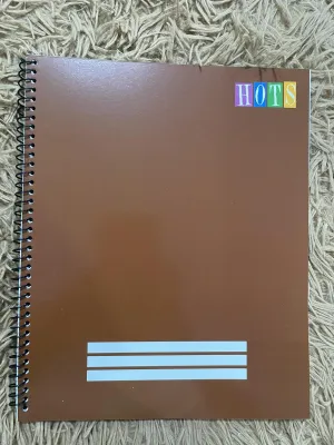BIG NOTEBOOK/ UNIVERSITY NOTEBOOK VARIOUS COLOR sold per piece YARN/SPIRAL