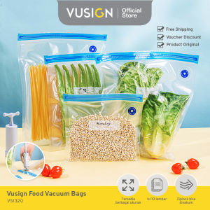 Vusign Food Vacuum Bags / Kantong Plastik Zip Lock Vakum Makanan Kedap Udara Penyimpanan Makanan Food Grade VS1320X