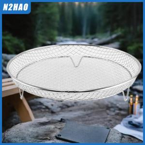 N2HAO Air Fryer Grille Suitable For Air Fryers Oven Grill Stainless Steel Stackable Grill Kitchen Utensils Cook Multiple Foods