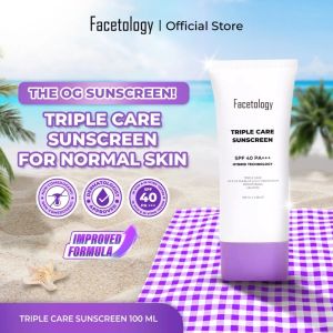 Facetology Triple Care Sunscreen SPF 40 PA +++ 100ML