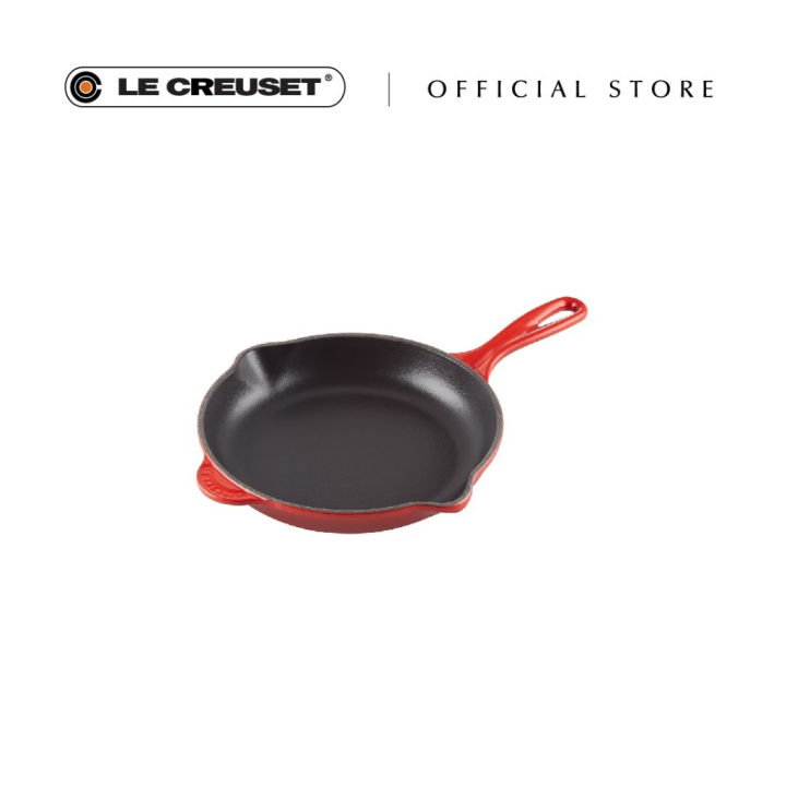 調理器具 LE CREUSET : SKILLET 16cm CHERRY RED Le Creuset Skillet, 6 Inches, from the Signature Series of