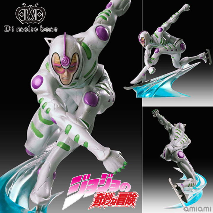 ของแท้ Figure Di Molto Bene Statue Legend จากการ์ตูนเรื่อง JoJo's Bizarre Adventure Part V W.A Golden Wind โจโจ้ ล่าข้ามศตวรรษ 5 สายลมทองคำ Ghiaccio White Album Stand กิอัจโจ้ สแตนด์ ไวท์ อัลบั้ม งานแท้ ฟิกเกอร์ อานิเมะ Original imported from Japan