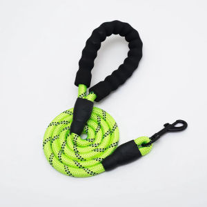 Nylon Braided Reflective Round Dog Leash Explosion-proof and Shock-absorbing Dog Walking Leash