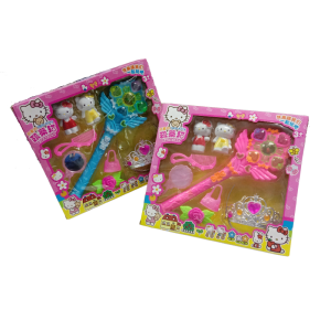 *Stock Clearance* DIY Cute Cartoon 8 in 1 Hello Kitty Toy Set 凯蒂猫玩具套装