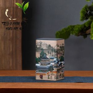 Hộp đựng trà hũ đựng trà lọ đựng thảo mộc khô và cafe (bức tranh phong thủy) - Trà Thái Nguyên Phạm Nga