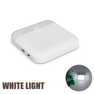 OKDEALS01 Wireless LED Night Light Square Rechargeable Wall Lamp High Quality ism Motion Sensor Light For Bedroom