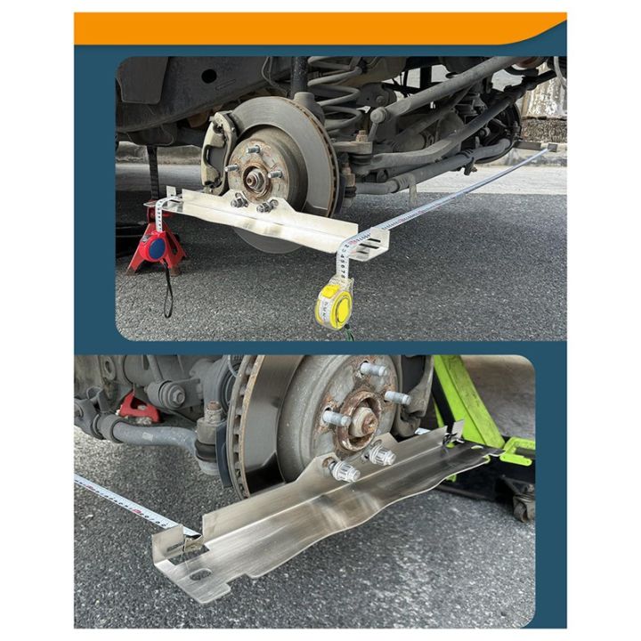 2 SETS Automotive Toe Alignment Tool Exakta Alloy Steel Universal Hole Design Wheel Alignment Tool Red