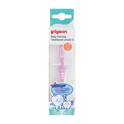 Pigeon (PIGEON) Training Toothbrush Lesson 3 Pink