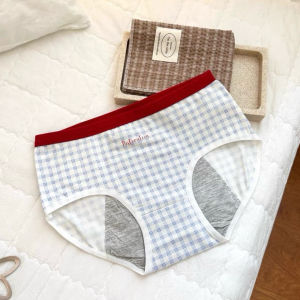 Hi.sweetie🎀[Ready Stock] Teenage Girls Menstrual Period Panties Mid Waist Cotton Leak-Proof Anti-Leakage Underwear