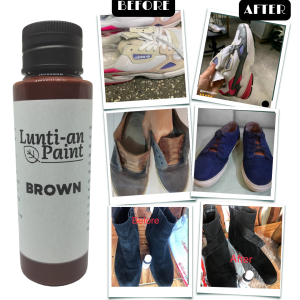 Brown Suede Paint Gamusa Paint Nubuck Paint for your Shoes Bags Wallets Furniture Sneakers and other Leather goods