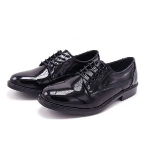 Fashion mens formal leather shoes security shoes British trend Korean version breathable