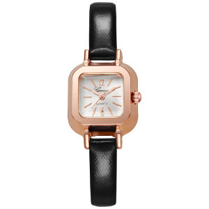 Elegant Korean Womens Watch Casual Quartz Timepiece Mini Simple Advanced Stylish Leather Watch