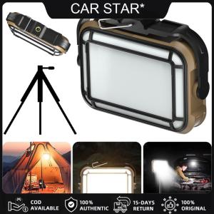 COD [จัดส่งฟรี] ไฟทำงานแสงอาทิตย์ Camping Mechanic Light IPX4 กันน้ำ 3600mAh Mobile Power Bank สำหรับการก่อสร้างโรงรถเวิร์กช็อป