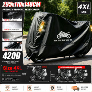 3 Layers Motorcycle Cover Dust UV Outdoor Protection Motor Cover Motorbike Cover All Season Universa