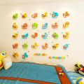 Tranh dán tường Mon Mon - Decal mica bảng chữ cái tiếng anh cho bé, trang trí lớp học, giúp bé nhận biết bảng chữ cái, có kèm theo hình con vật ngộ nghĩnh.