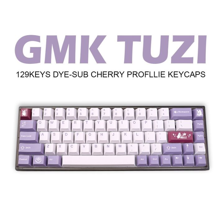 【Keycap Only】GMK Tuzi Keycaps Cherry Profile BT Five-Sided Sublimation Keycap For MX Switch Mechanical Keyboard Keychron/RK61/GK61/Anne Pro 2