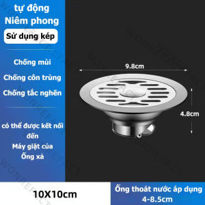 Lõi Thoát Sàn Chống Hôi Từ Tính Lưới Lọc Rác Cống Phễu Thu Nước Ngăn Côn Trùng Chống Trào Ngược Ron Silicone Thoát Nước Nhanh Phù Hợp Đa Năng ( 32-43mm ) cho Phòng Tắm Nhà Vệ Sinh Bếp Nâng Cấp Cao Cấp Dễ Dàng Lắp Đặt Không Cần Đục Nền