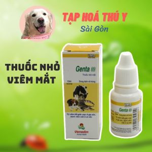 Vemedim GENTA 30 - Dung dịch nhỏ mắt giảm viêm kết giác mạc cho chó mèo Lọ 10ml