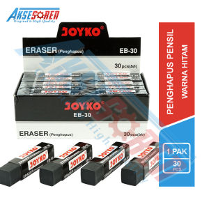 Penghapus Pensil Besar Joyko [EB-30P/30 pcs] / Stip 2B Eraser Pencil [1 Pack]