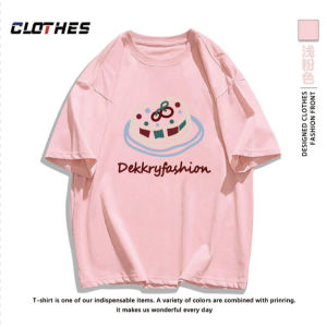 เสื้อยืดเนื้อผ้าคอตตอลแท้ CM152 ทรงสวยไม่ย้วย สีไม่ตกเนื้อผ้าดี ตัดเย็บดี